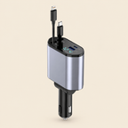 4-in-1 Retractable Car Charger 120W